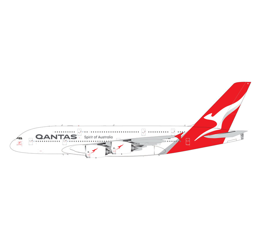 A380-800 QANTAS Airways VH-OQJ 1:200 with stand (5th)