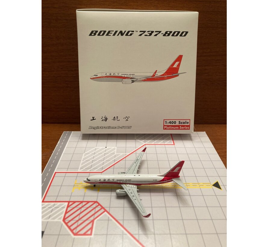 B737-800 Shanghai Airlines B-5185 1:400 *Collection Sale