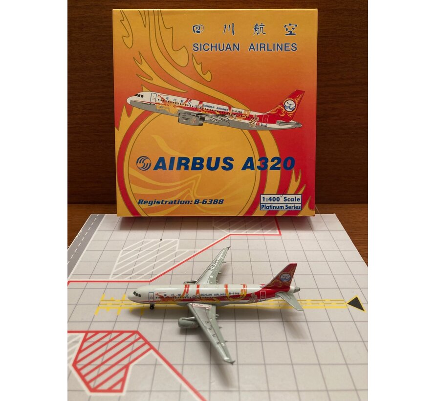 A320-200 Sichuan B-6388 'Chinese Dragon Livery' 1:400**Discontinued**
