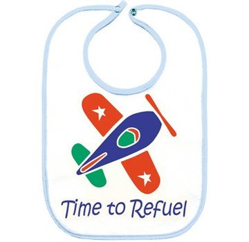 Bib Time To Refuel Blue
