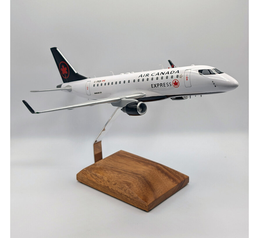 Air Canada Express jazz 2017 livery ERJ175 C-FRQK Wooden Display Model