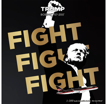 NG Models B757-200W The Trump Organization new livery flag tail N757AF 1:200 winglets with stand (2nd release new package ( Fight Fight )/ stand) +Pre-order+