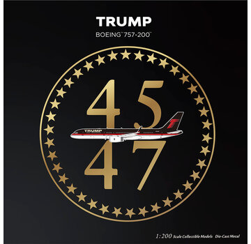 NG Models B757-200W The Trump Organization old livery T tail N757AF 1:200 winglets with stand (2nd release new package 45-47 / stand) +Pre-order+