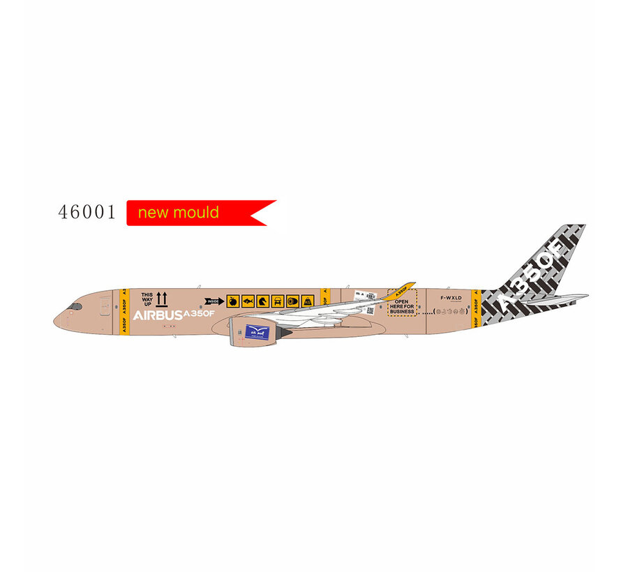 A350F Freighter Airbus House Livery cardboard box carbon fibre tail livery F-WXLD 1:400 (new mould - first launch) +Pre-order+