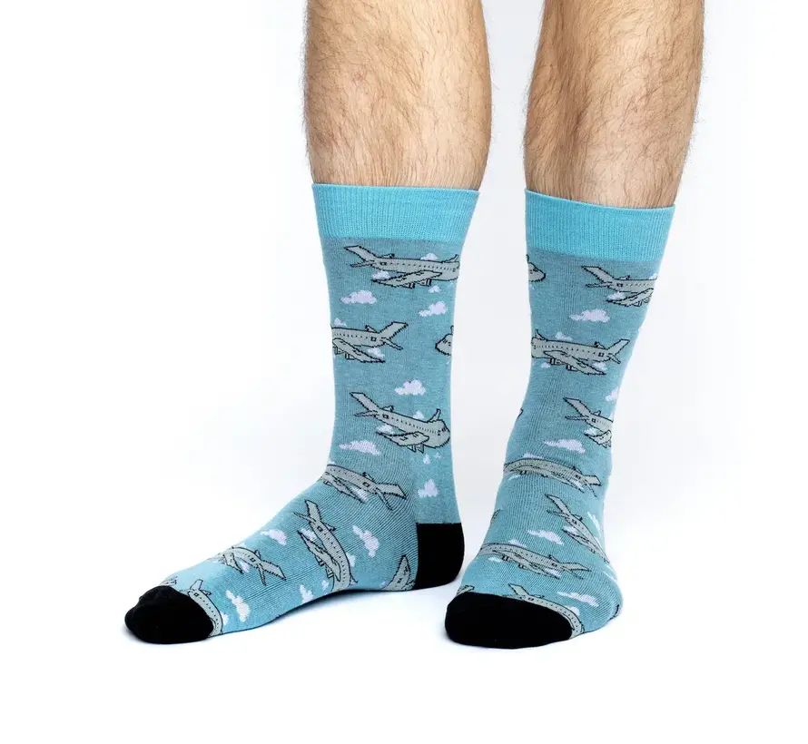 Men's Jumbo Jet Airplanes Socks
