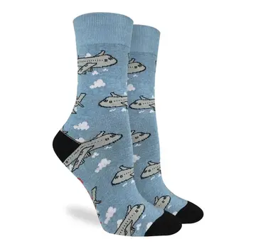 Good Luck Socks Women's Jumbo Jet Airplanes Socks
