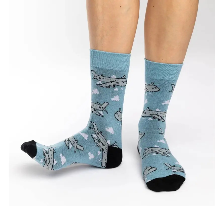 Women's Jumbo Jet Airplanes Socks