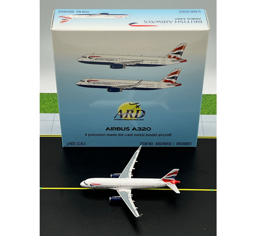 A320S British Airways Union Jack Livery G-EUYU 1:400 sharklets   +New Arrival+