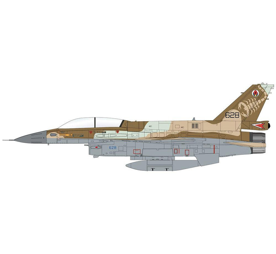 F-16D Barak 628 105 Squadron The Scorpion IAF 1:72 (with 4 x GBU-31)