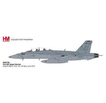 Hobby Master F/A-18F Super Hornet VFA-103 Jolly Rogers AG-203 US Navy 166613 June 2016 1:72