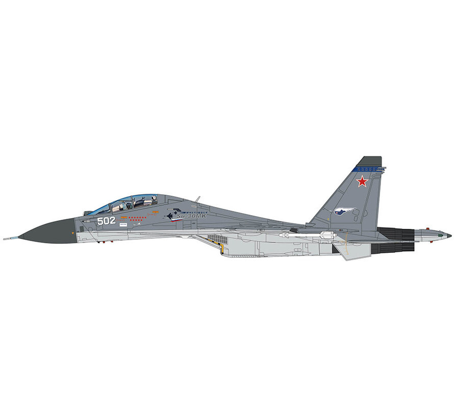 Su-30Mk Multi-Role Fighter WHITE502 Russian Air Force 2011 1:72 +New Arrival+
