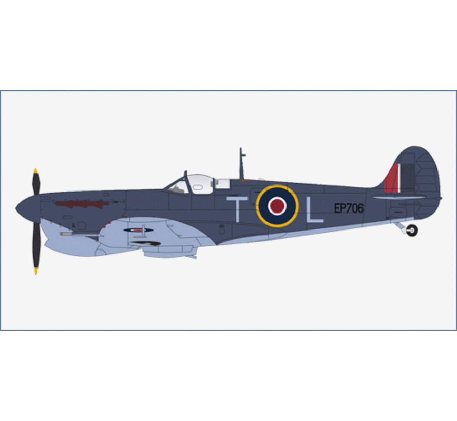 Spitfire Mk.Vb Trop No. 249 Squadron Royal Air Force T-L  RAF George Buzz Beurling EP706 Malta 1942 1:48 +New Arrival+