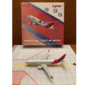 HYJL Wings B737-8 MAX Lynx Air C-GLYX with paw prints 1:400 HYJL **Collection sale