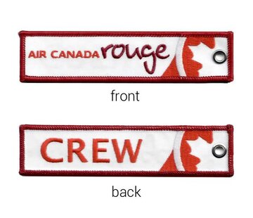 Key Chain Air Canada Rouge Embroidered