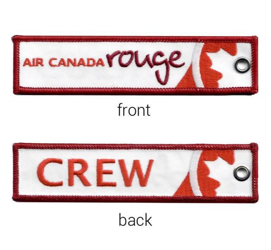 Key Chain Air Canada Rouge Embroidered
