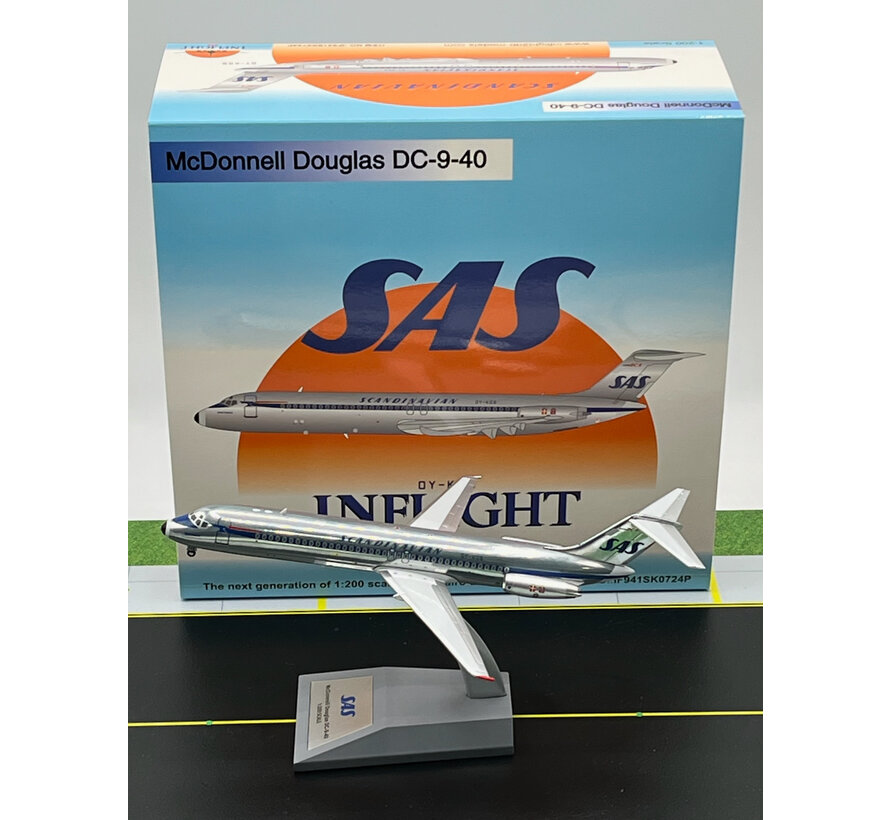 DC-9-41 SAS Scandinavian Air Service OY-KGS 1:200 polished +New Arrival+