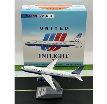 InFlight A320 United Airlines blue tulip livery N439UA 1:200 +new Arrival+