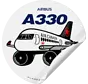 Sticker Air Canada A330 Round