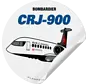 Sticker Air Canada CRJ900 Express Round