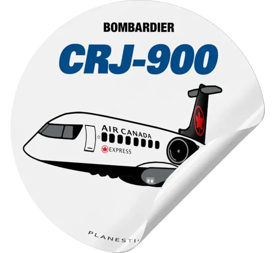 Sticker Air Canada CRJ900 Express Round