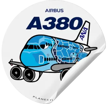 Plane Sticker Sticker ANA Airbus A380 Hawaiian Sky Round