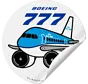 Sticker KLM Boeing 777 Round