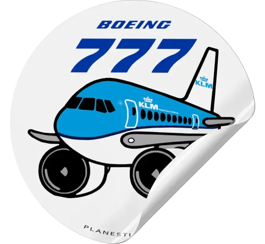 Sticker KLM Boeing 777 Round