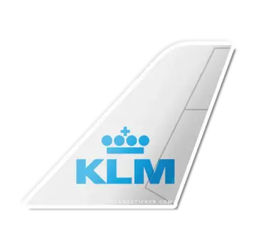 Plane Sticker Sticker KLM Tail