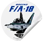 Sticker Top Gun FA-18 Super Hornet Round