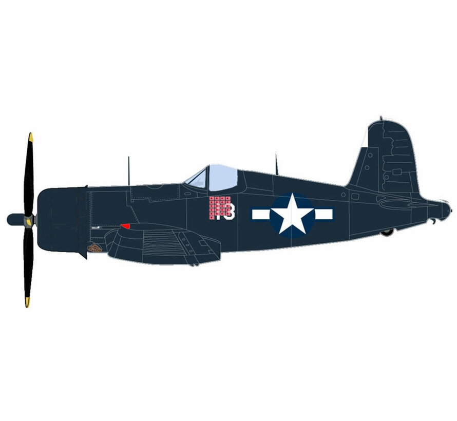 F4U-4 Corsair WHITE 13 VMF-222 US Navy Capt. Kenneth Walsh (21 kills) Okinawa 1945 1:48 +pre-order+