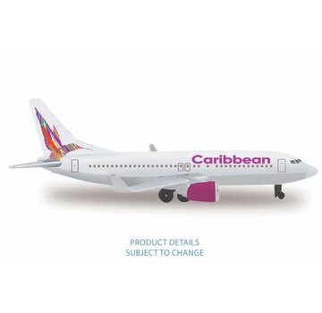 Daron WWT Caribbean Airlines B737-800W winglets new livery Single Plane