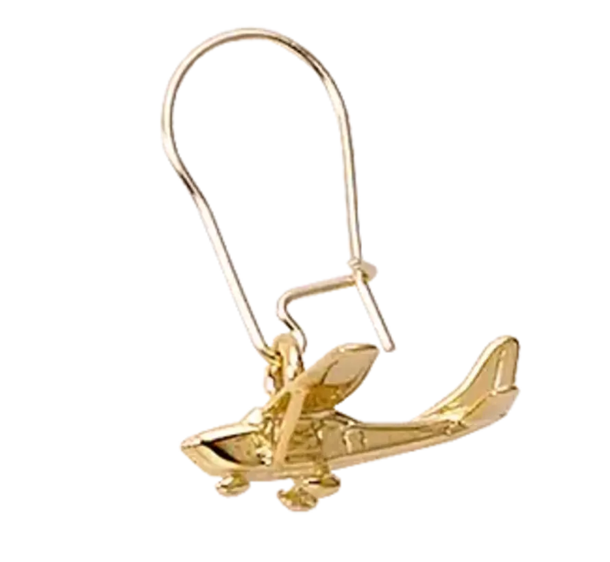 Earrings Cessna C172 Gold