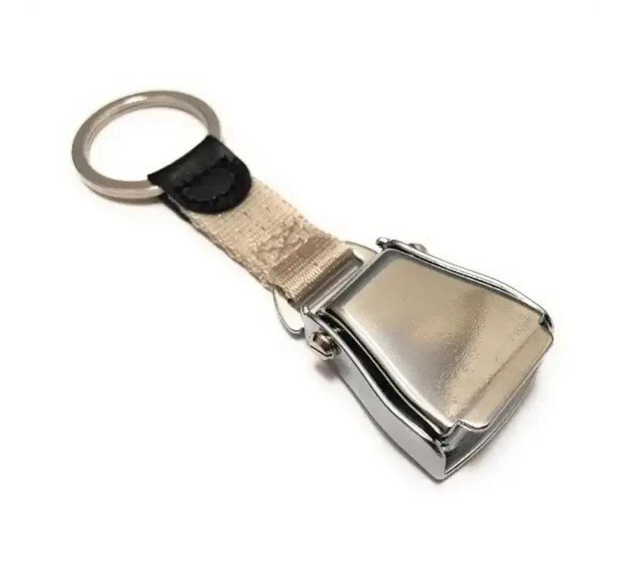 Key Chain Seat belt Silver