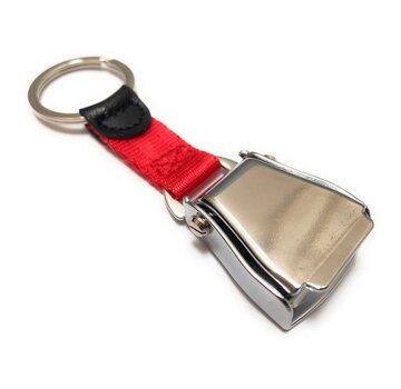 Key Chain Seat belt Red