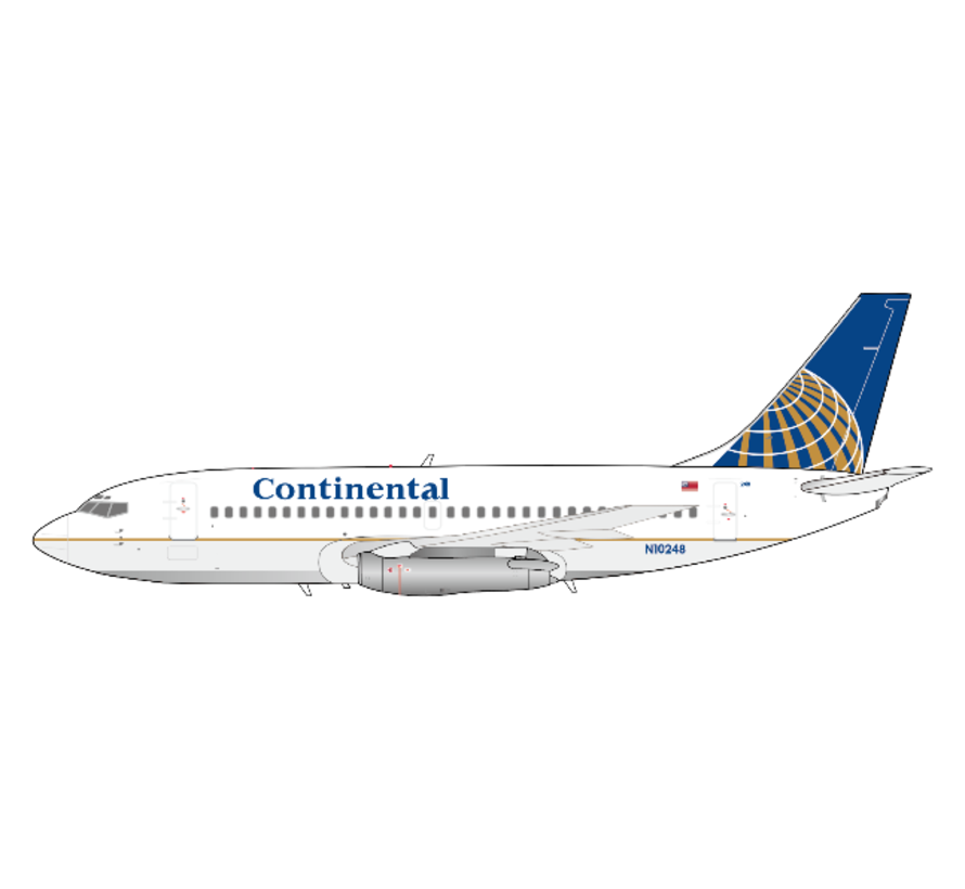 B737-200 Continental Airlines final livery N10248 1:400 polished +pre-order+