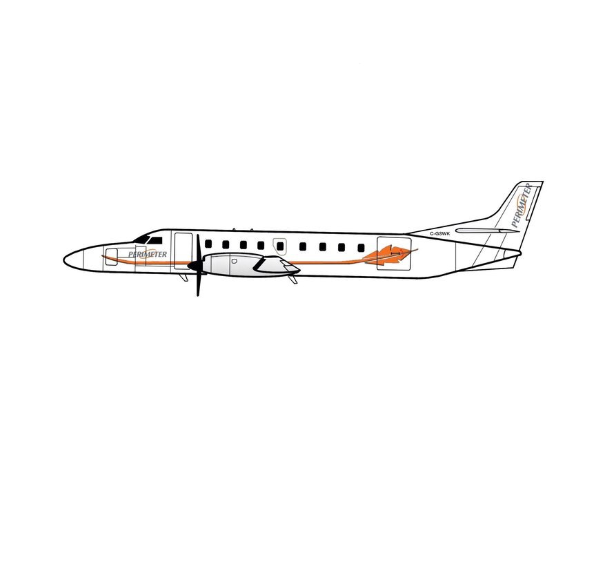 Metroliner Perimeter Airlines C-GSWK 1:200 (3d printed resin) +New Arrival+