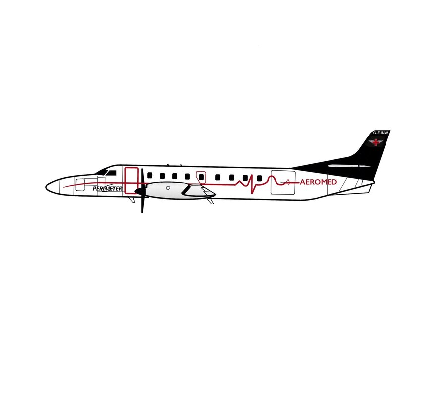 Metroliner Perimeter AeroMed C-FJNW 1:200 (3d printed resin) +New Arrival+