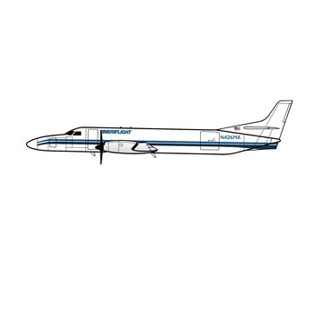 3D Design Deck Metroliner Ameriflight N426MA 1:200 (3d printed resin) +New Arrival+