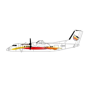 3D Design Deck dash-8-300 Air Creebec C-GZEW 1:400 (3d printed resin) +New Arrival+