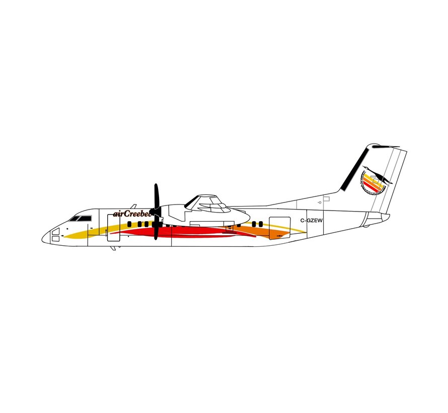 dash-8-300 Air Creebec C-GZEW 1:400 (3d printed resin) +New Arrival+
