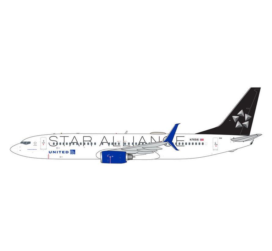 B737-800s United Airlines STAR ALLIANCE N76516 1:400 scimitars
