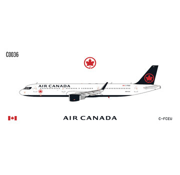 C Models A321S Air Canada 2017 red black new livery C-FCEU 1:400 sharklets  +New Arrival+