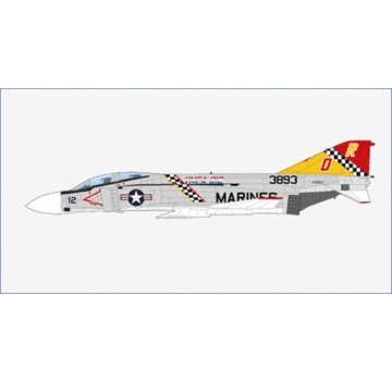 Hobby Master F-4J Phantom II VMFA-312 Checkerboards DR-12 153893 USMC US Marines 1976 1:72 +New arrival+