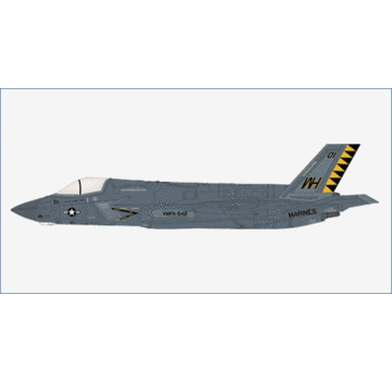 Hobby Master F35B Lightning II Black Death VMFA-542 Tigers WH-01 USMC 170064 MCAS Cherry Point 2023 1:72 (beast mode) +New arrival+
