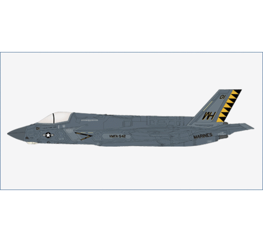 F35B Lightning II Black Death VMFA-542 Tigers WH-01 USMC 170064 MCAS Cherry Point 2023 1:72 (beast mode) +New arrival+