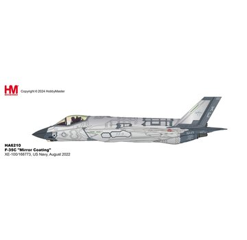 Hobby Master F-35C Mirror Coating XE-100 168733 US Navy August 2022 1:72 +New Arrival+