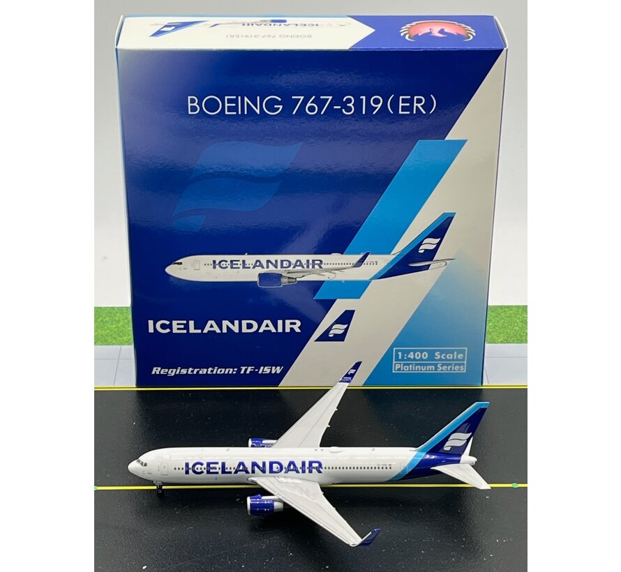 B767-300ER Icelandair new livery boreal blue tail TF-ISW 1:400