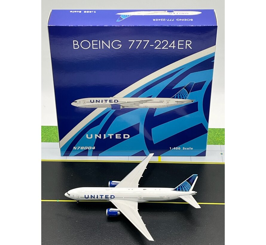 B777-200 United Blue Evolution 2019 livery N78004 1:400