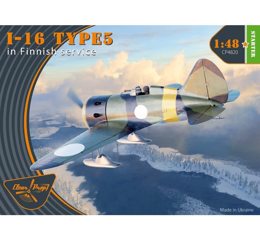 Clear Prop Polikarpov I-16 type 5 In Finnish Service 1:48 [Starter kit]