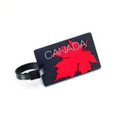 Samsonite Luggage Tag Maple Leaf Red/Black